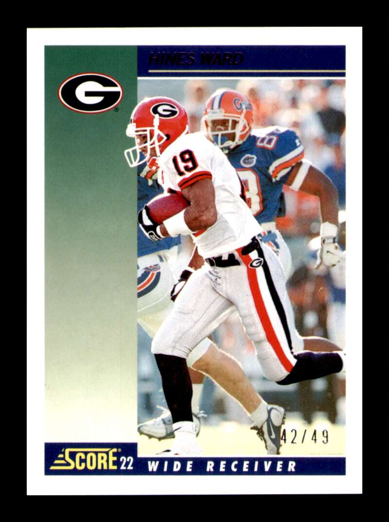 Load image into Gallery viewer, 2022 Panini Chronicles Draft Score Retro Purple Hines Ward #3 SP /49 Georgia Bulldogs  Image 1
