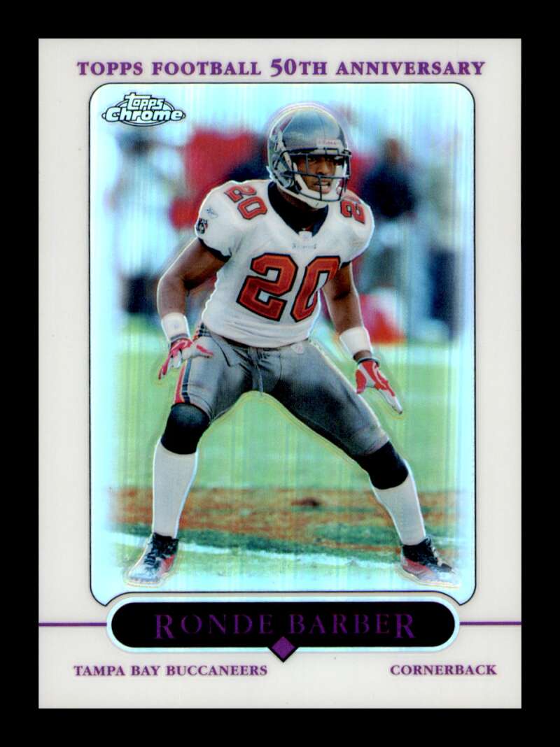 Load image into Gallery viewer, 2005 Topps Chrome Refractor Ronde Barber #54 Tampa Bay Buccaneers  Image 1
