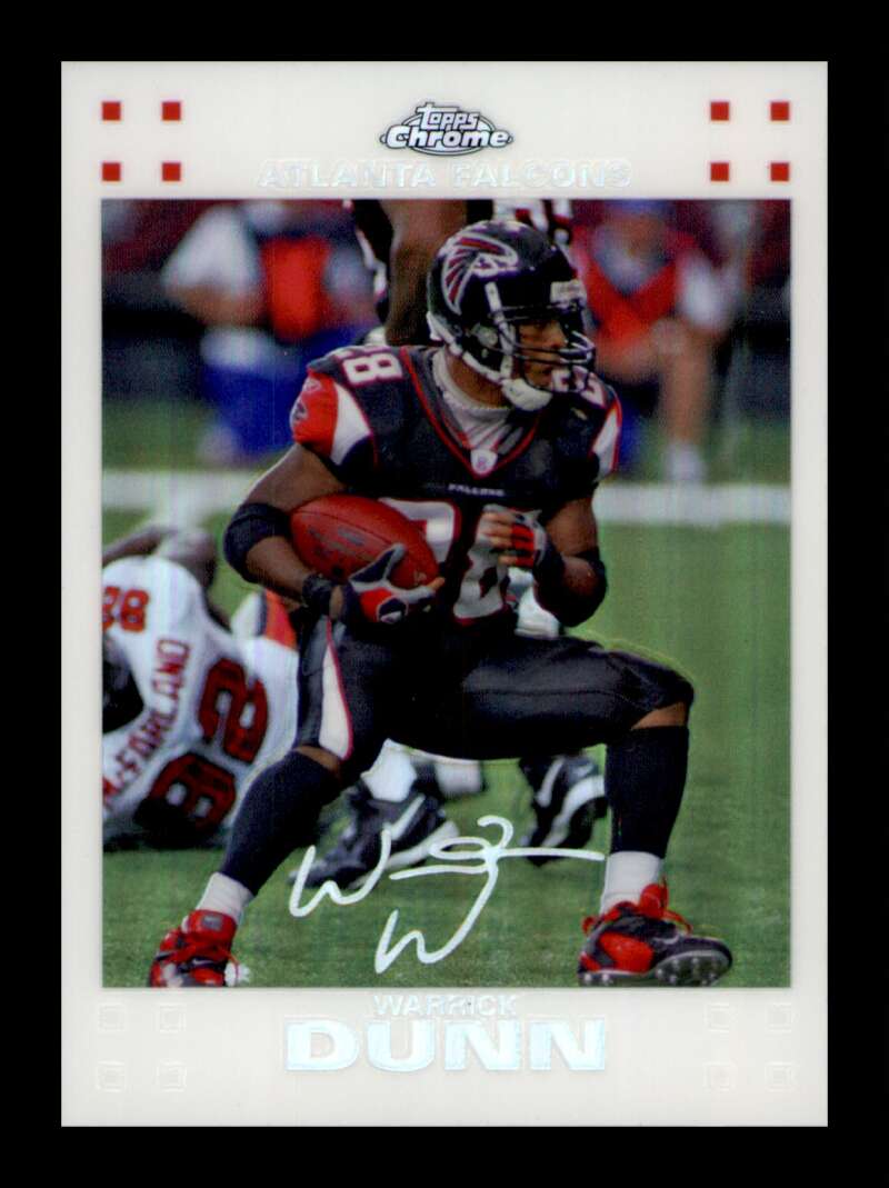 Load image into Gallery viewer, 2007 Topps Chrome White Refractor Warrick Dunn #TC65 SP /869 Atlanta Falcons  Image 1
