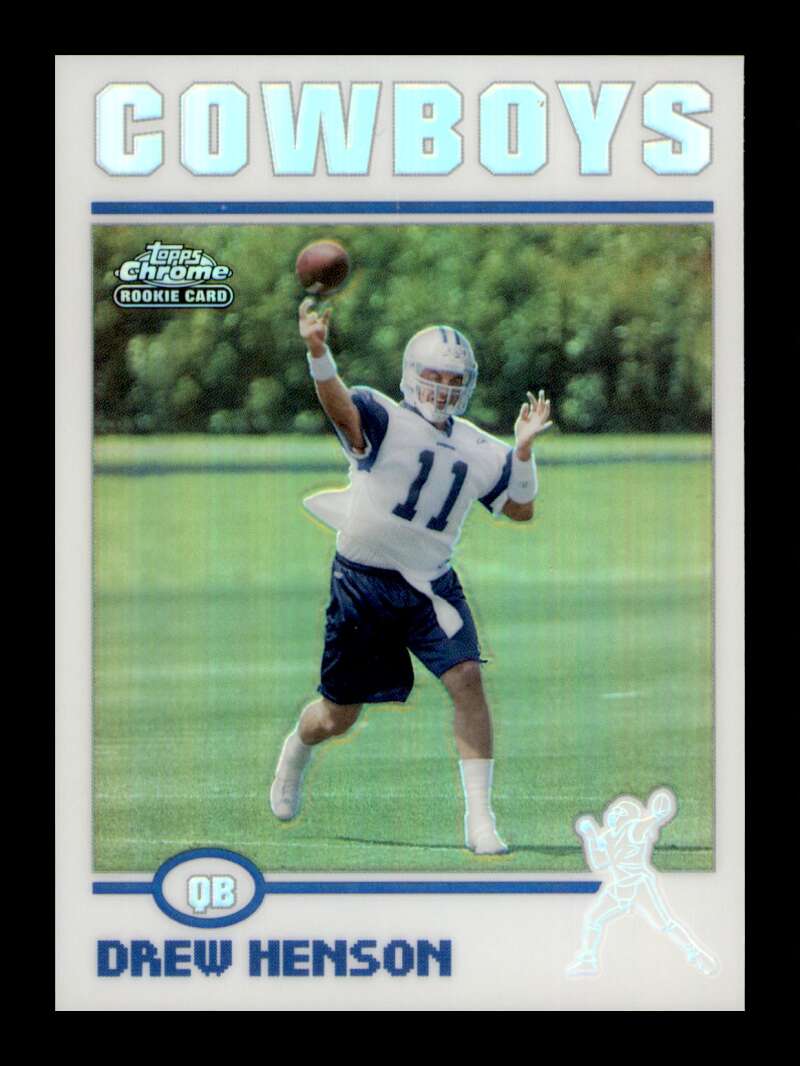 Load image into Gallery viewer, 2004 Topps Chrome Refractor Drew Henson #190 Rookie RC Dallas Cowboys  Image 1
