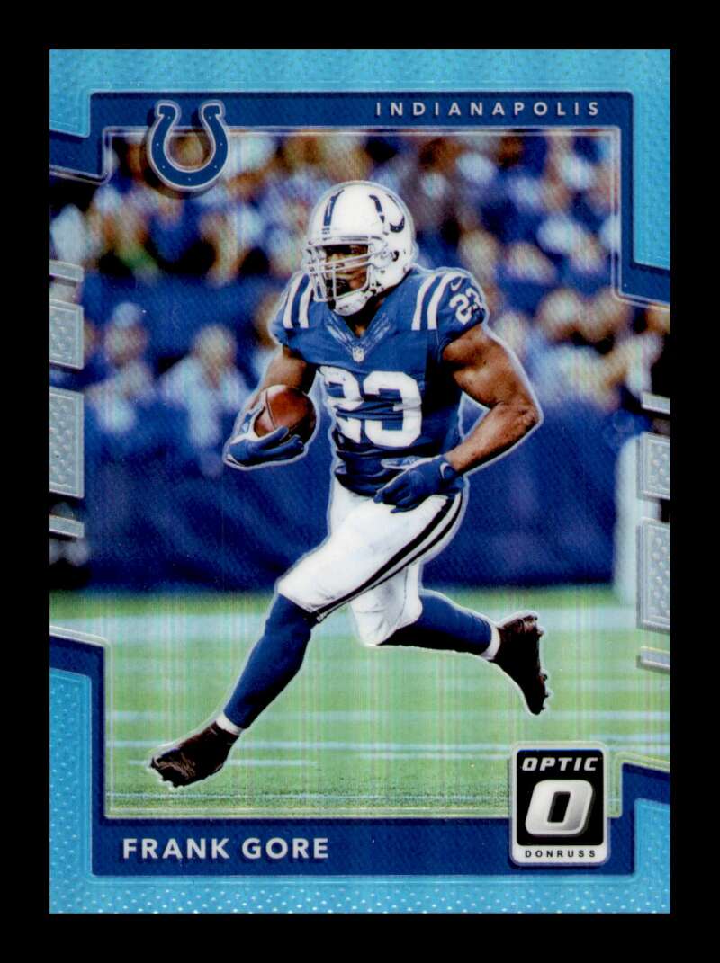 Load image into Gallery viewer, 2017 Donruss Optic Aqua Prizm Frank Gore #60 SP /299 Indianapolis Colts  Image 1
