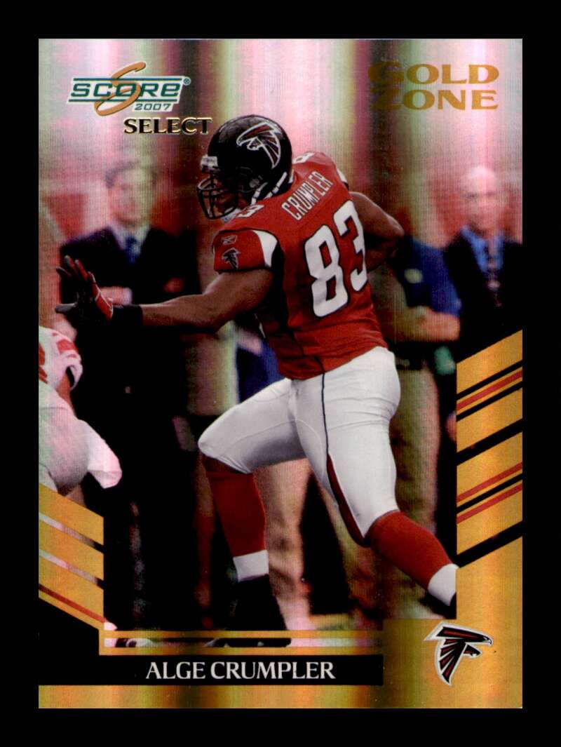 Load image into Gallery viewer, 2007 Score Select Gold Zone Alge Crumpler #74 SP /50 Atlanta Falcons  Image 1
