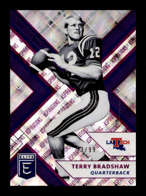 2018 Elite Draft Aspirations Purple Terry Bradshaw 