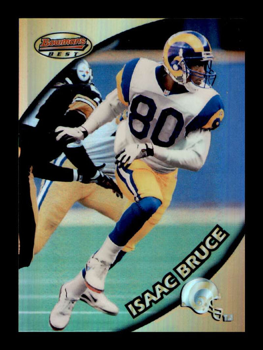 1997 Stadium Club Bowman's Best Preview Refractor Isaac Bruce