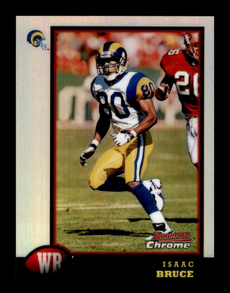 Load image into Gallery viewer, 1998 Bowman Chrome Refractor Isaac Bruce #40 St. Louis Rams  Image 1
