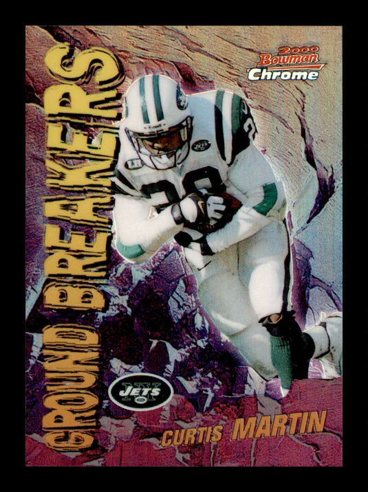 2000 Bowman Chrome Ground Breakers Refractor Curtis Martin