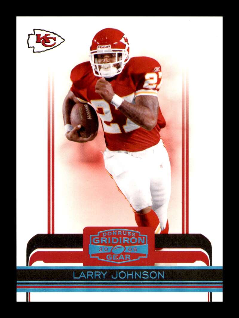 Load image into Gallery viewer, 2006 Donruss Gridiron Gear Platinum Holofoil Larry Johnson #52 SP /50 Kansas City Chiefs  Image 1
