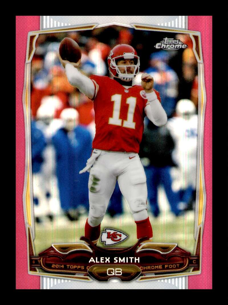 Load image into Gallery viewer, 2014 Topps Chrome Pink Refractor Alex Smith #54 SP /399 Kansas City Chiefs  Image 1
