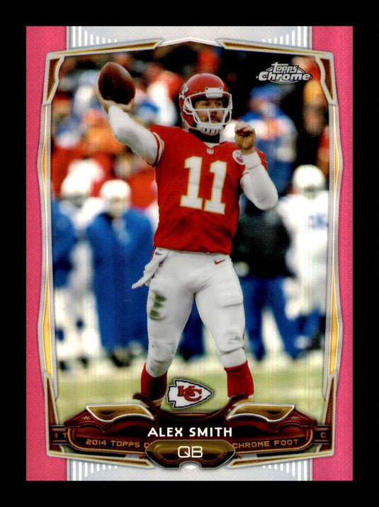 2014 Topps Chrome Pink Refractor Alex Smith 