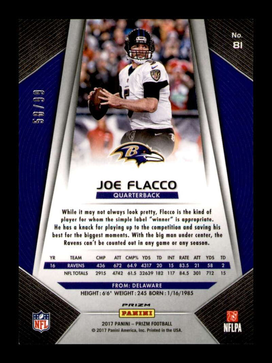 2017 Panini Prizm Green Scope Prizm Joe Flacco 