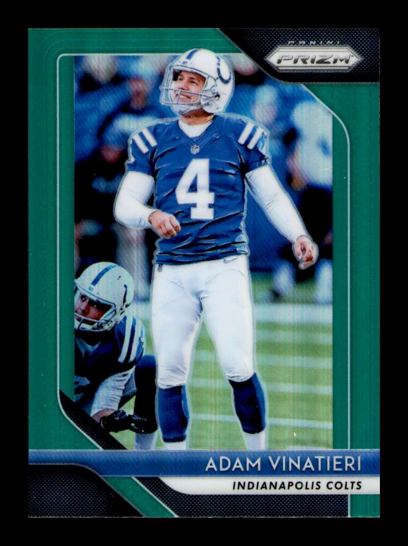 Load image into Gallery viewer, 2018 Panini Prizm Green Prizm Adam Vinatieri #118 Indianapolis Colts  Image 1
