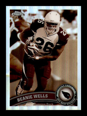 2011 Topps Chrome Sepia Refractor Beanie Wells 