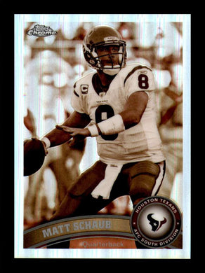 2011 Topps Chrome Sepia Refractor Matt Schaub 