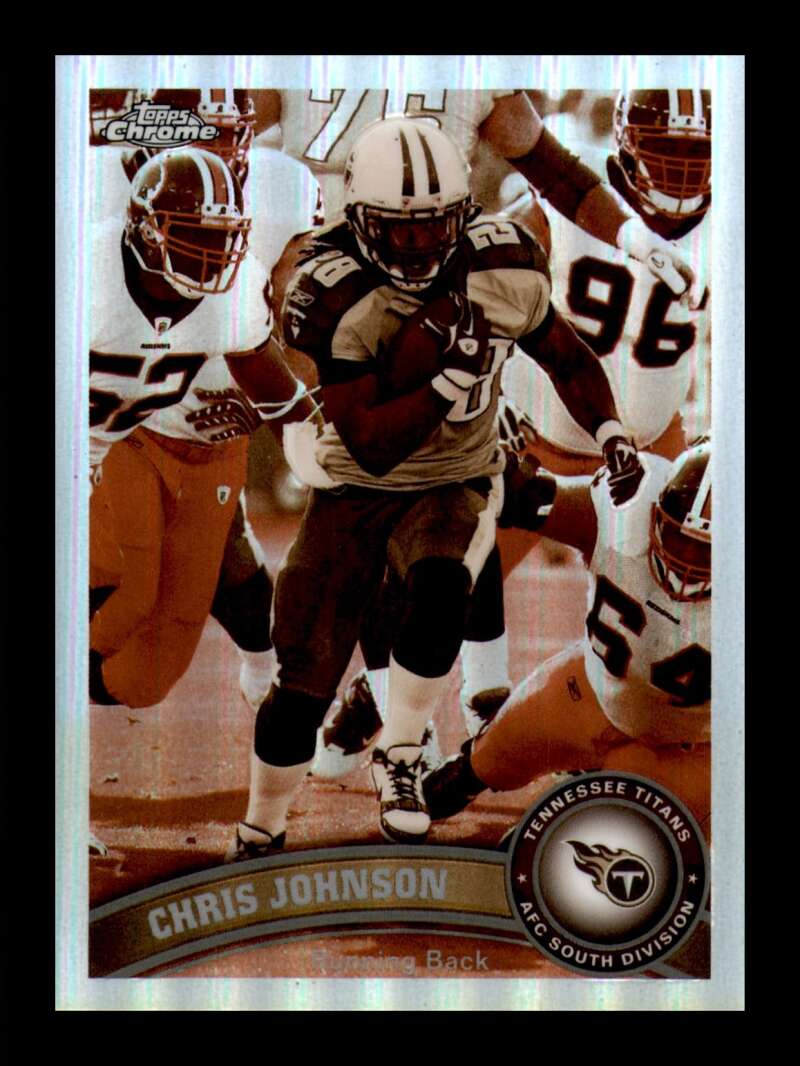 Load image into Gallery viewer, 2011 Topps Chrome Sepia Refractor Chris Johnson #30 Tennessee Titans /99 Image 1
