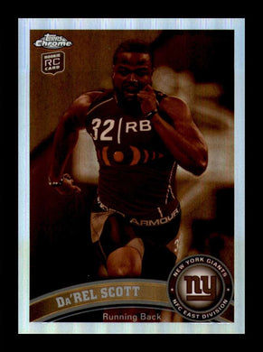 2011 Topps Chrome Sepia Refractor Da'Rel Scott 