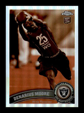 2011 Topps Chrome Sepia Refractor Denarius Moore 