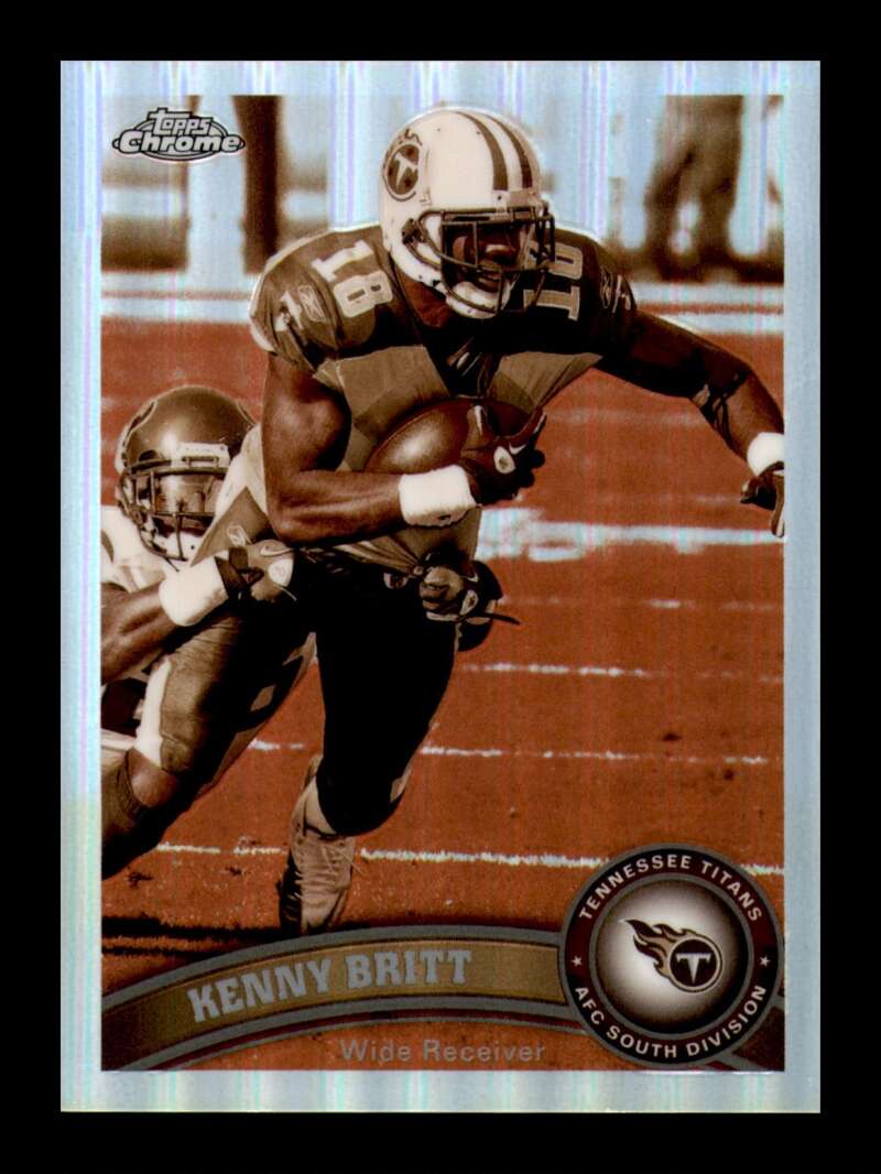 Load image into Gallery viewer, 2011 Topps Chrome Sepia Refractor Kenny Britt #45 Tennessee Titans /99 Image 1
