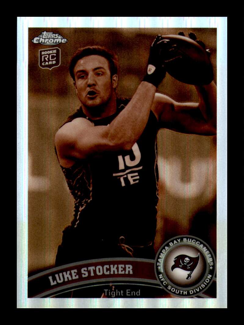 Load image into Gallery viewer, 2011 Topps Chrome Sepia Refractor Luke Stocker #47 Tampa Bay Buccaneers Rookie RC /99 Image 1
