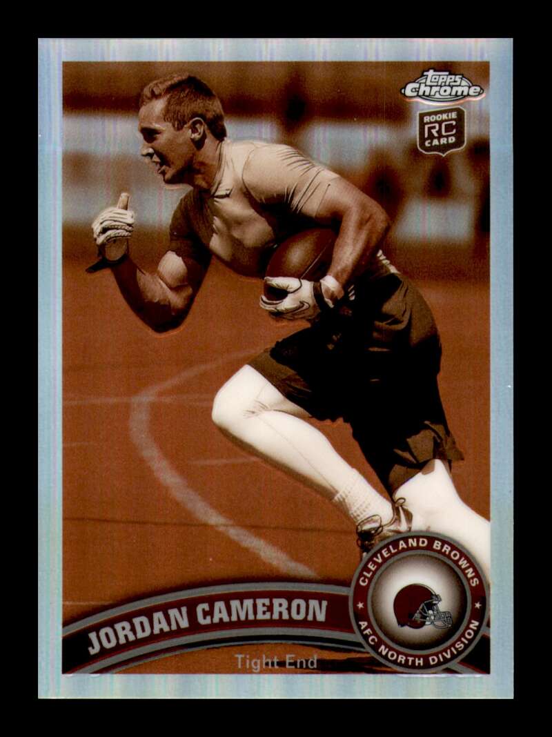 Load image into Gallery viewer, 2011 Topps Chrome Sepia Refractor Jordan Cameron #58 Cleveland Browns Rookie RC /99 Image 1
