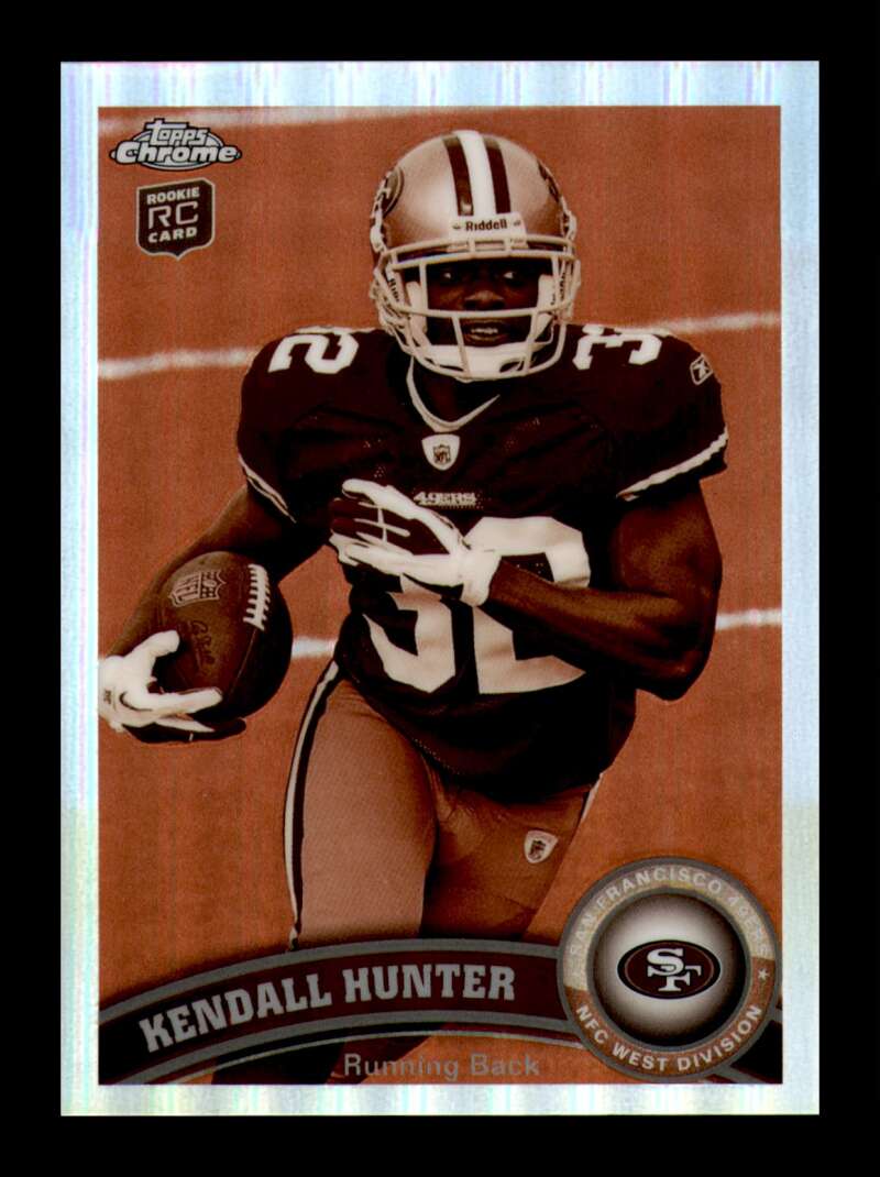 Load image into Gallery viewer, 2011 Topps Chrome Sepia Refractor Kendall Hunter #62 San Francisco 49ers Rookie RC /99 Image 1
