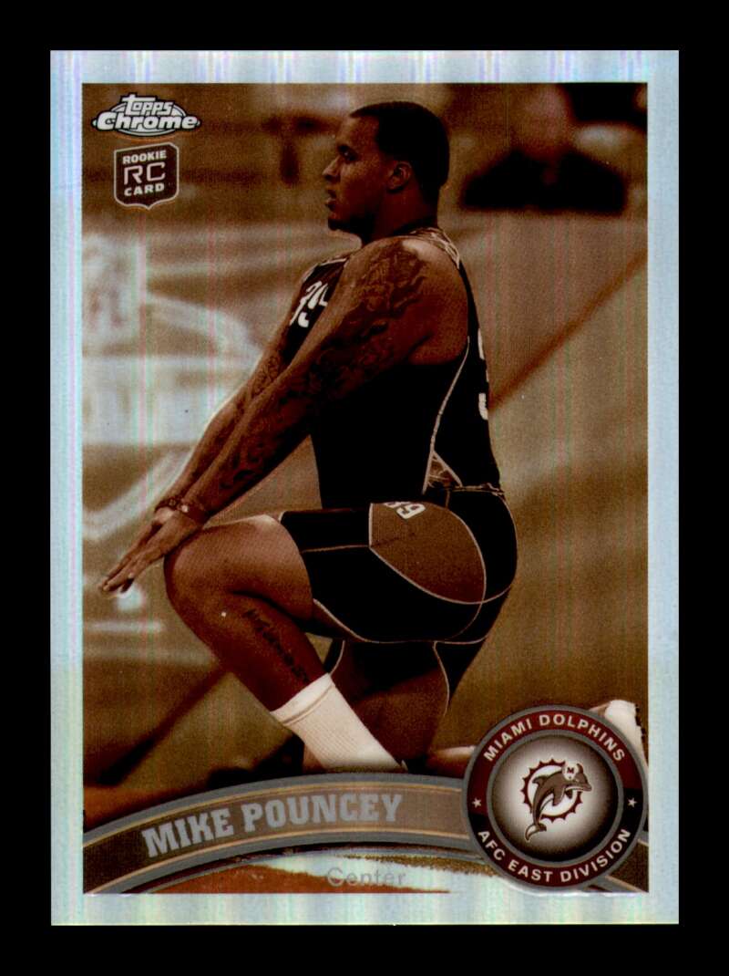 Load image into Gallery viewer, 2011 Topps Chrome Sepia Refractor Mike Pouncey #66 Miami Dolphins Rookie RC /99 Image 1
