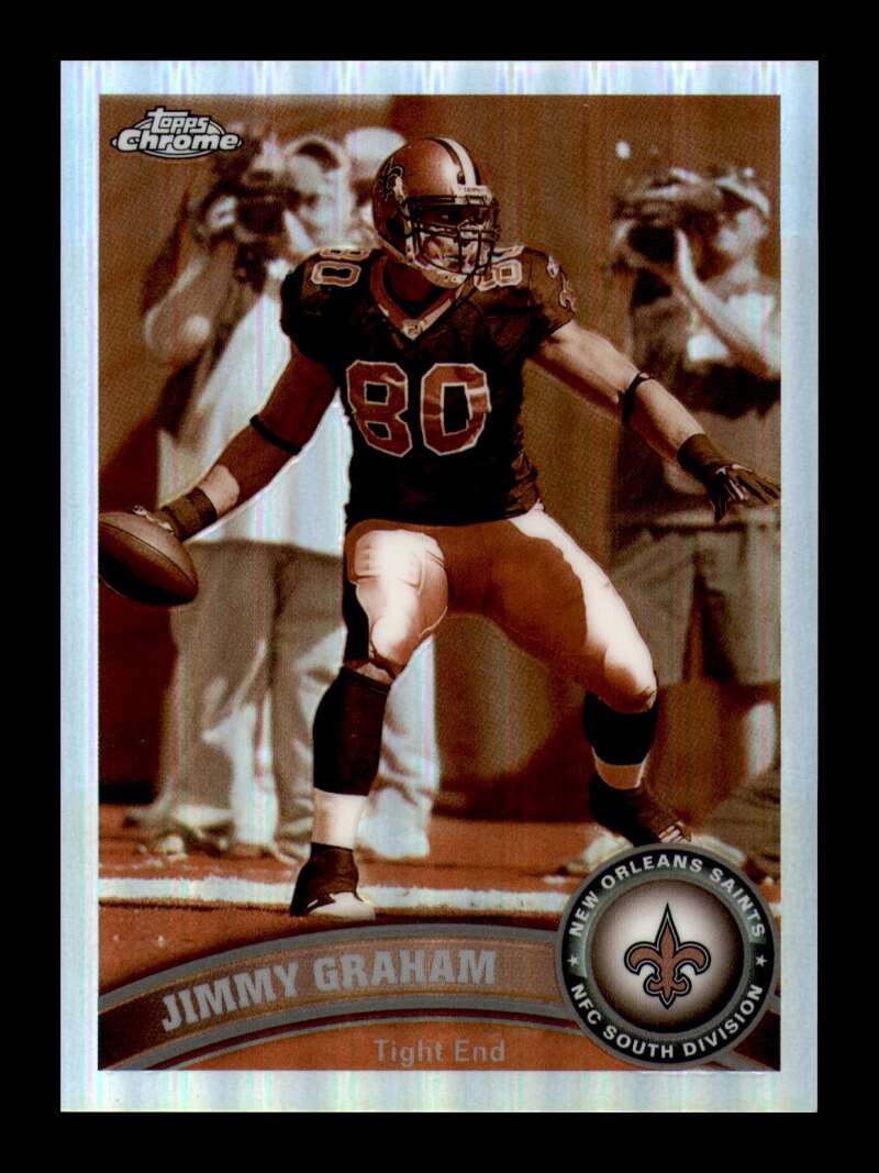 Load image into Gallery viewer, 2011 Topps Chrome Sepia Refractor Jimmy Graham #76 New Orleans Saints /99 Image 1
