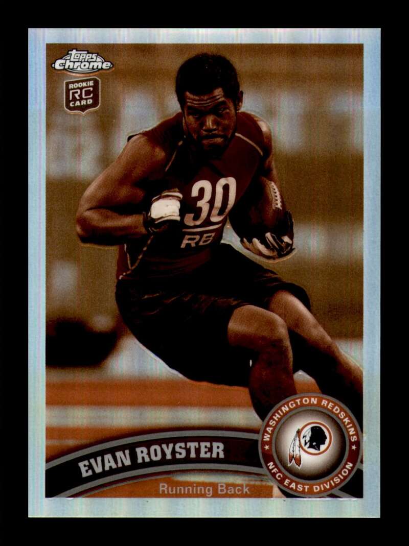 Load image into Gallery viewer, 2011 Topps Chrome Sepia Refractor Evan Royster #82 Washington Redskins /99 Image 1
