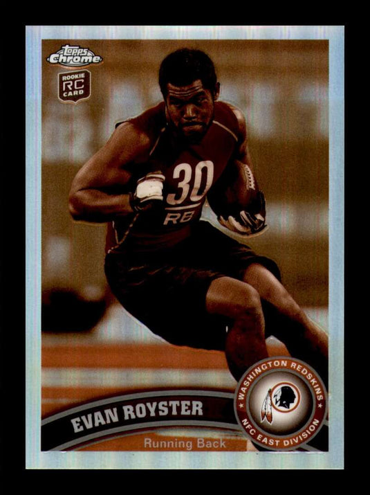 2011 Topps Chrome Sepia Refractor Evan Royster 