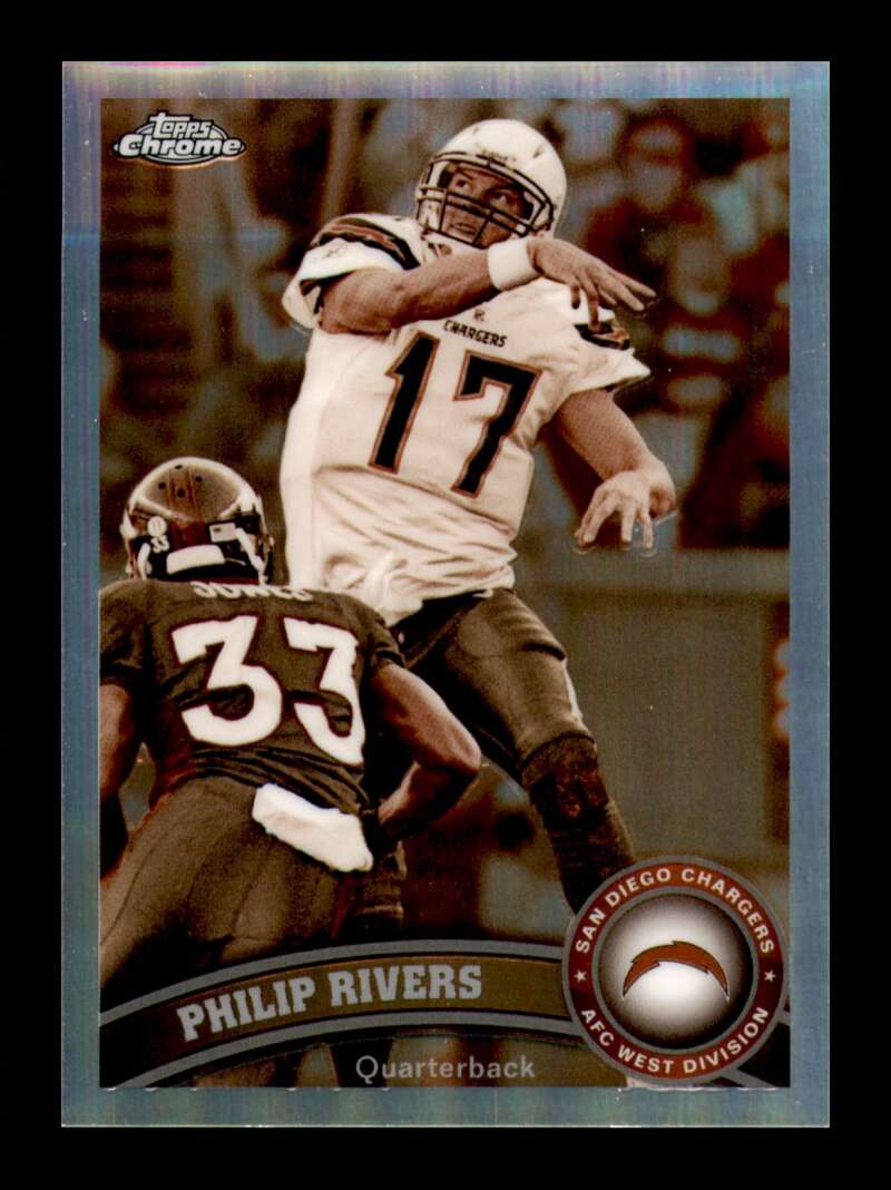 Load image into Gallery viewer, 2011 Topps Chrome Sepia Refractor Philip Rivers #90 San Diego Chargers /99 Image 1
