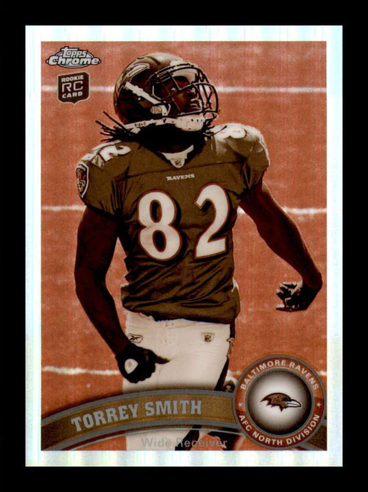 2011 Topps Chrome Sepia Refractor Torrey Smith