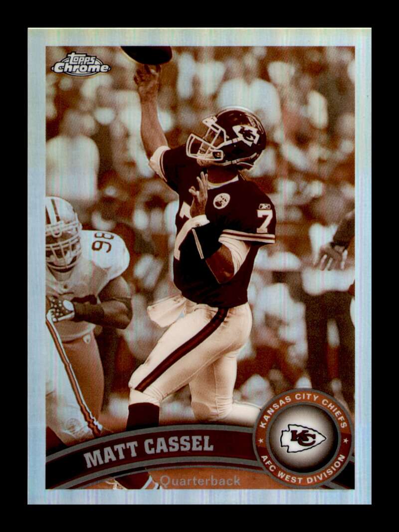 Load image into Gallery viewer, 2011 Topps Chrome Sepia Refractor Matt Cassel #107 Kansas City Chiefs /99 Image 1
