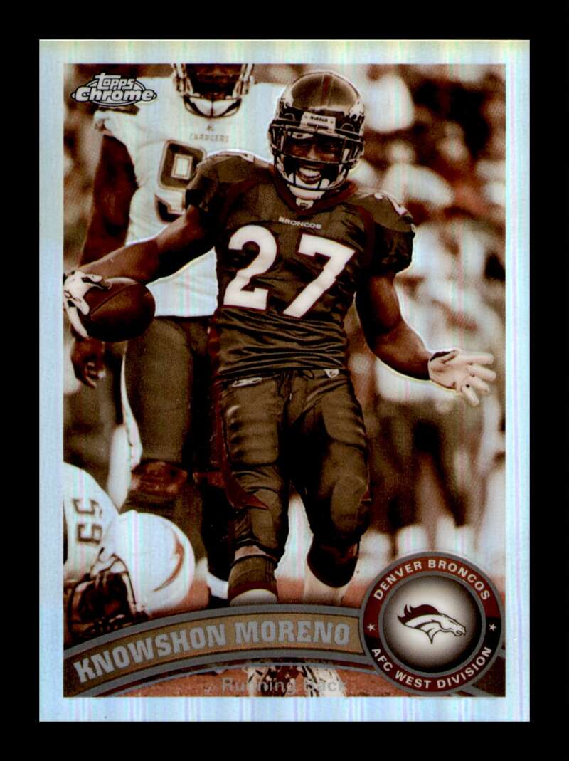 Load image into Gallery viewer, 2011 Topps Chrome Sepia Refractor Knowshon Moreno #108 Denver Broncos /99 Image 1
