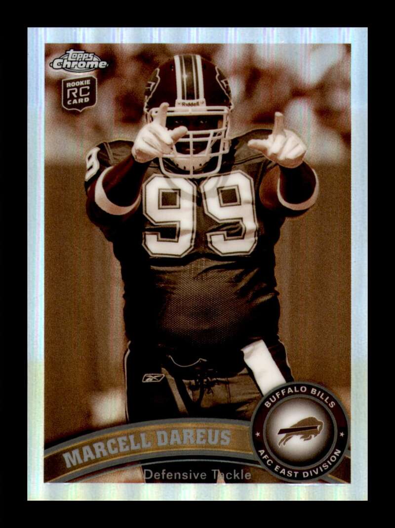 Load image into Gallery viewer, 2011 Topps Chrome Sepia Refractor Marcell Dareus #124 Buffalo Bills Rookie RC /99 Image 1
