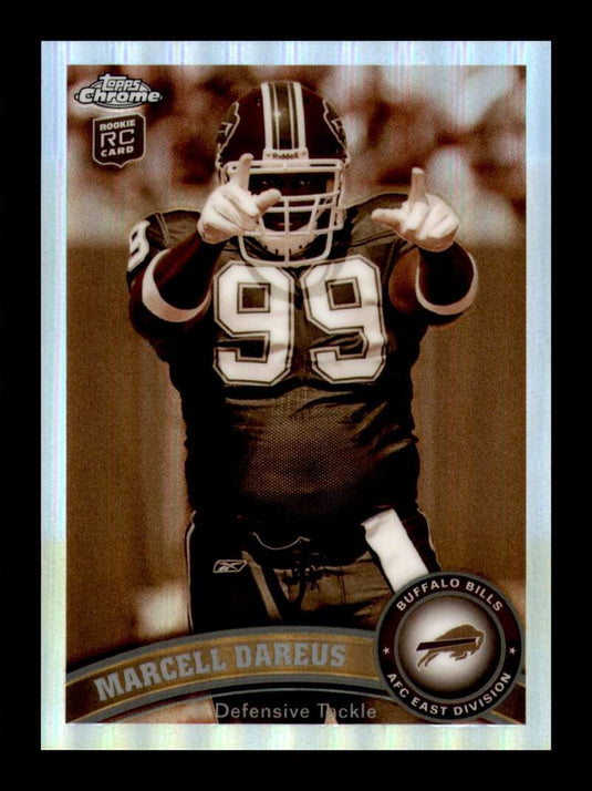 2011 Topps Chrome Sepia Refractor Marcell Dareus