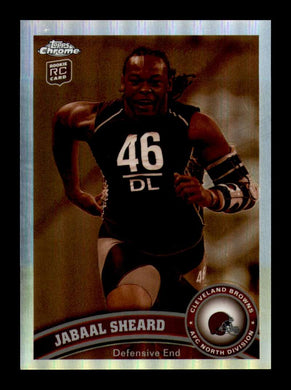 2011 Topps Chrome Sepia Refractor Jabaal Sheard 