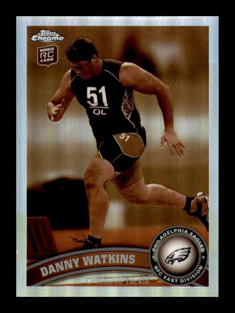 Load image into Gallery viewer, 2011 Topps Chrome Sepia Refractor Danny Watkins #127 Philadelphia Eagles Rookie RC /99 Image 1
