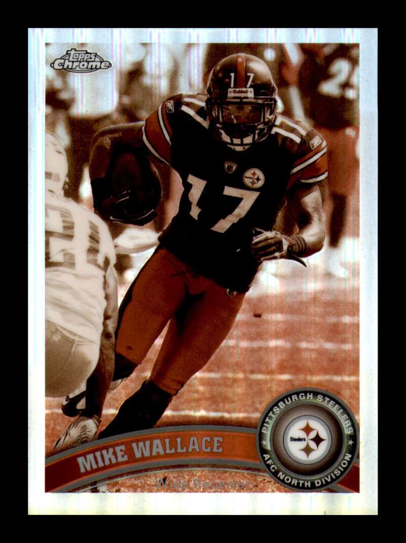 Load image into Gallery viewer, 2011 Topps Chrome Sepia Refractor Mike Wallace #133 Pittsburgh Steelers /99 Image 1
