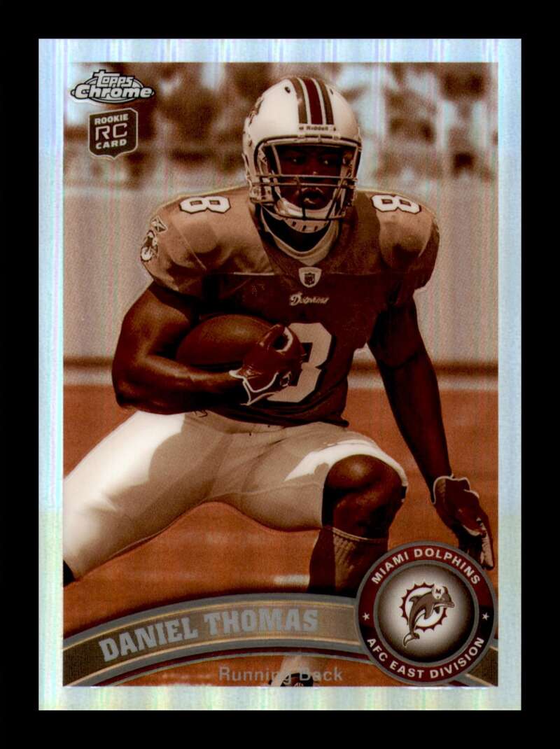 Load image into Gallery viewer, 2011 Topps Chrome Sepia Refractor Daniel Thomas #136 Miami Dolphins Rookie RC /99 Image 1
