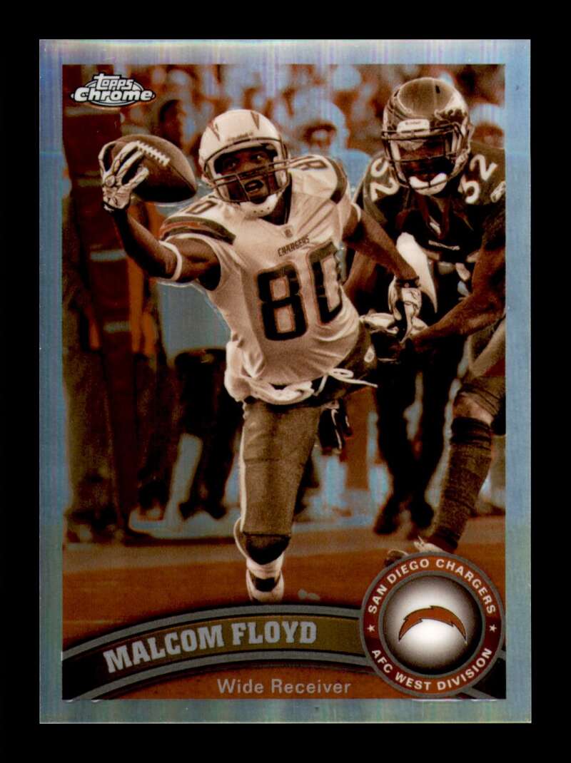 Load image into Gallery viewer, 2011 Topps Chrome Sepia Refractor Malcom Floyd #139 San Diego Chargers /99 Image 1
