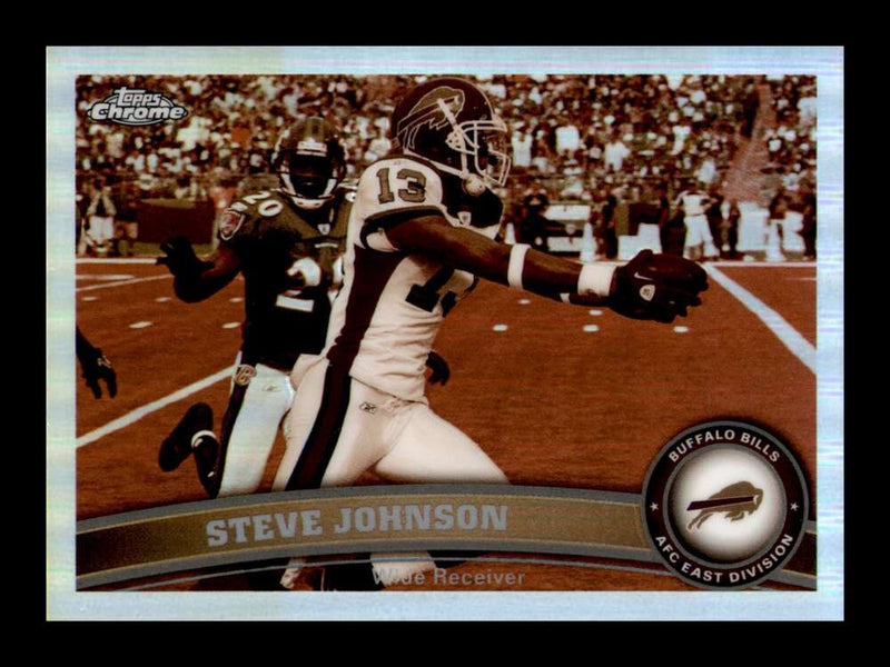 Load image into Gallery viewer, 2011 Topps Chrome Sepia Refractor Steve Johnson #147 Buffalo Bills /99 Image 1
