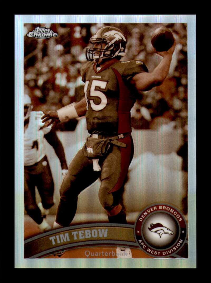 Load image into Gallery viewer, 2011 Topps Chrome Sepia Refractor Tim Tebow #148 Denver Broncos /99 Image 1
