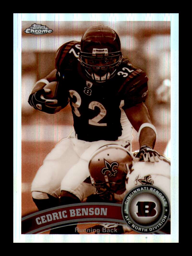 Load image into Gallery viewer, 2011 Topps Chrome Sepia Refractor Cedric Benson #152 Cincinnati Bengals /99 Image 1
