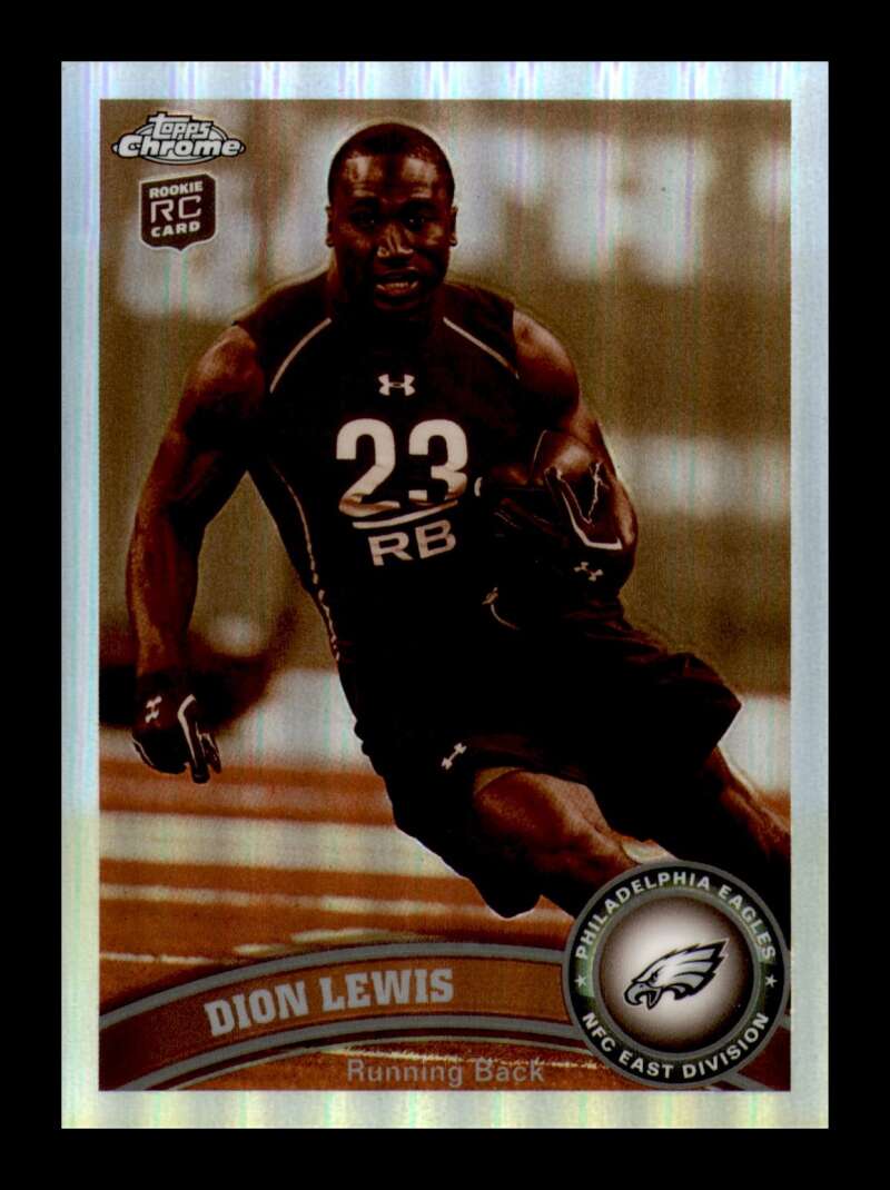 Load image into Gallery viewer, 2011 Topps Chrome Sepia Refractor Dion Lewis #168 Philadelphia Eagles Rookie RC /99 Image 1
