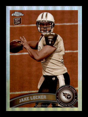 2011 Topps Chrome Sepia Refractor Jake Locker 