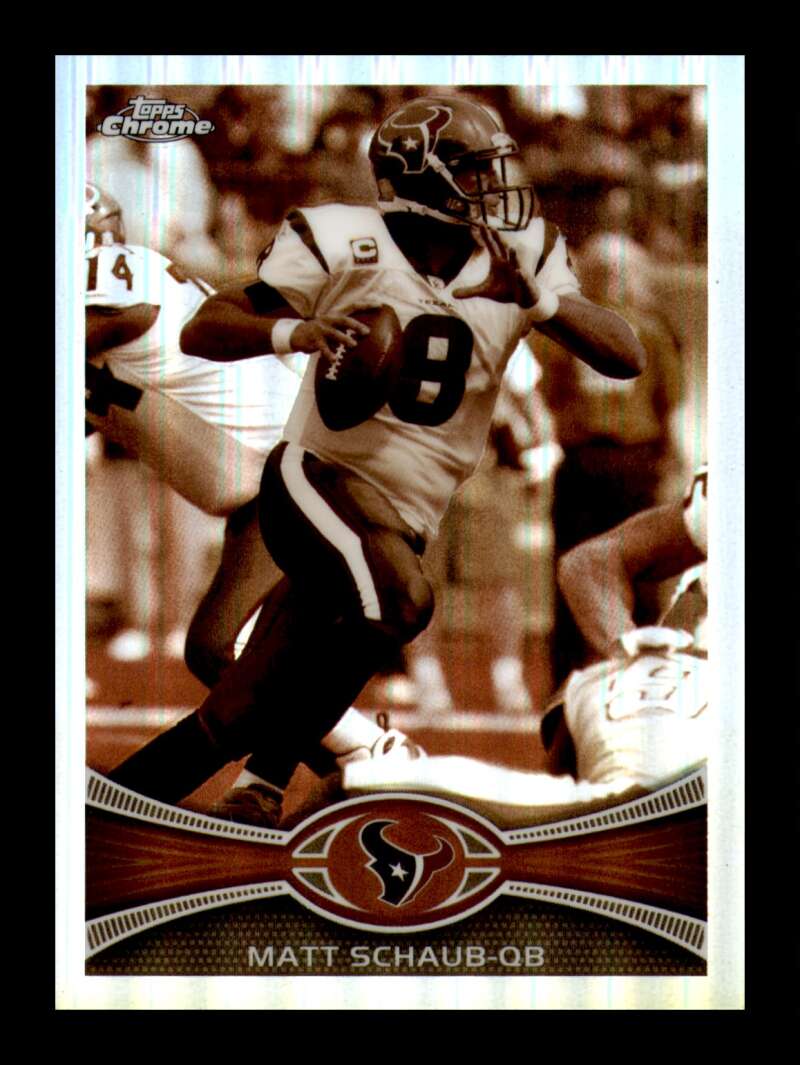 Load image into Gallery viewer, 2012 Topps Chrome Sepia Refractor Matt Schaub #34 Houston Texans /99  Image 1
