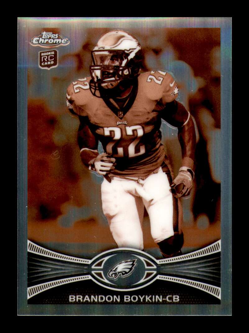 Load image into Gallery viewer, 2012 Topps Chrome Sepia Refractor Brandon Boykin #36 Philadelphia Eagles Rookei RC /99  Image 1
