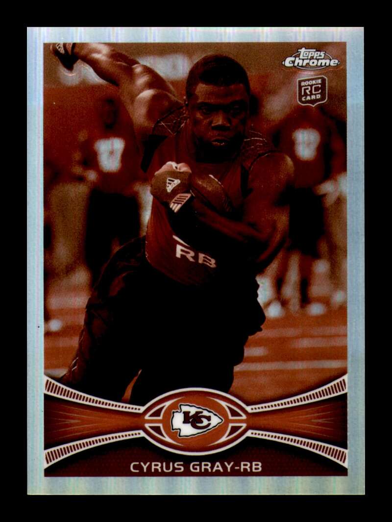 Load image into Gallery viewer, 2012 Topps Chrome Sepia Refractor Cyrus Gray #49 Kansas City Chiefs Rookie RC /99  Image 1
