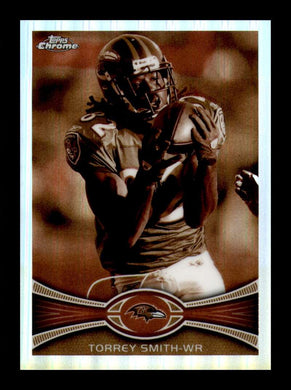 2012 Topps Chrome Sepia Refractor Torrey Smith 