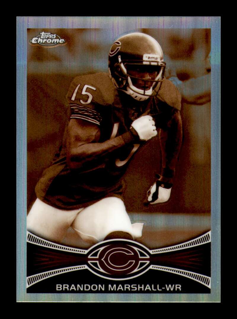 Load image into Gallery viewer, 2012 Topps Chrome Sepia Refractor Brandon Marshall #54 Chicago Bears /99  Image 1
