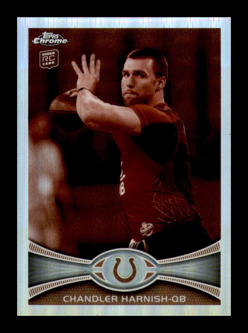 Load image into Gallery viewer, 2012 Topps Chrome Sepia Refractor Chandler Harnish #56 Indianapolis Colts Rookie RC /99  Image 1
